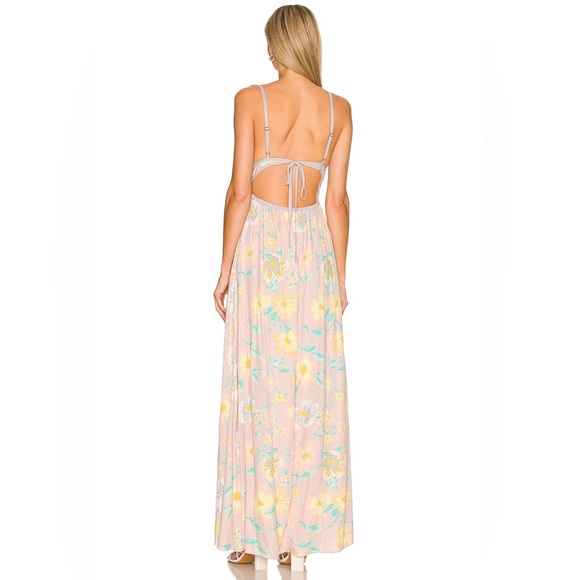 Free People Wisteria Floral Maxi Dress in Light Combo - Picture 2 of 6